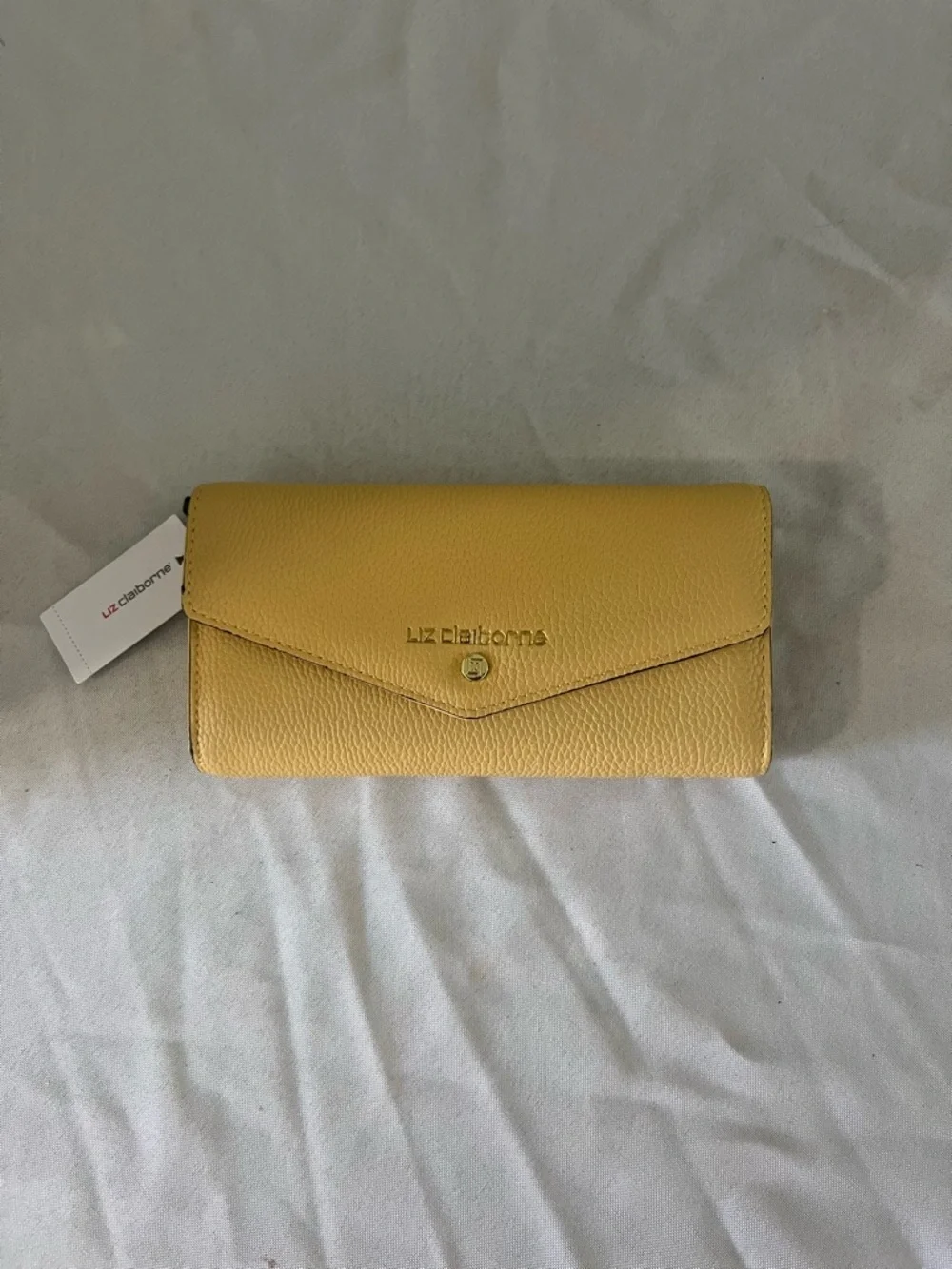 Liz Claiborne Sunny Yellow Envelope Wallet